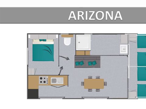 MOBILHOME 6 personnes - ARIZONA STANDARD.