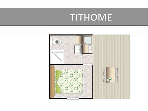 MOBILHOME 2 personnes - TITHOME ECO.