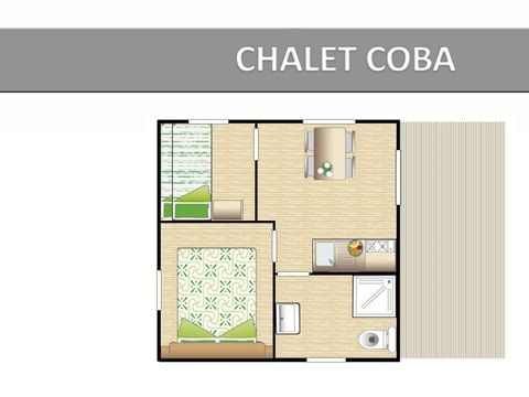 CHALET 4 personnes - Chalet COBA ECO.