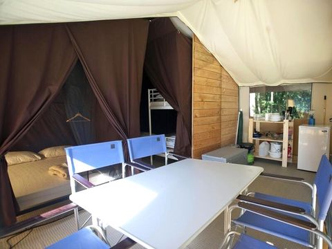 TENTE 5 personnes - Tente Nature Lodge - 2 chambres - Cuisine  – Salle de bain