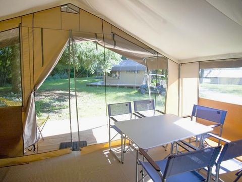 TENTE 5 personnes - Tente Nature Lodge - 2 chambres - Cuisine  – Salle de bain