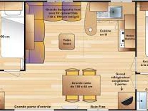 MOBILHOME 4 personnes - MH2 SUPER TITANIA avec sanitaires