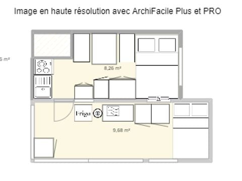 CARAVANE 4 personnes - (Sans sanitaires)