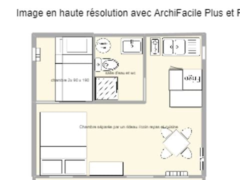 CHALET 4 people - CHALET 24 m² with sanitary facilities