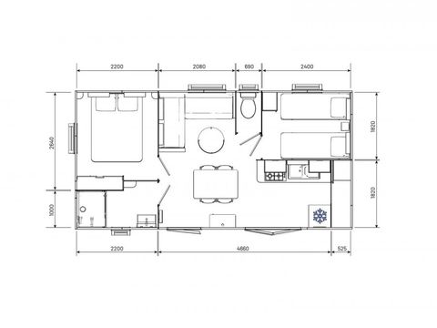 MOBILHOME 6 personnes - EVO 29 - CLIM