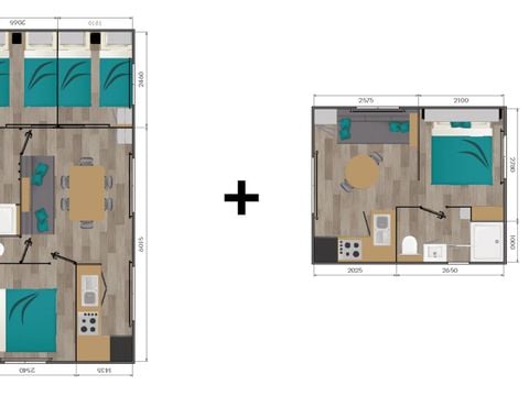 MOBILE HOME 8 people - Lodge Sunêlia Luxe 4 bdrms