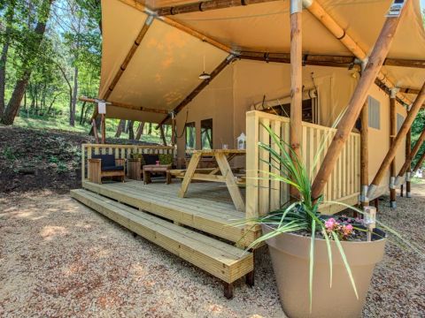CANVAS AND WOOD TENT 4 people - Lodge 3 Rooms 4 People