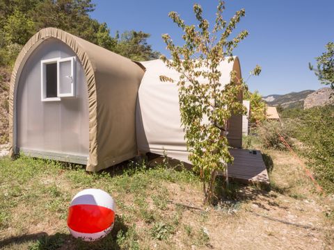 CANVAS AND WOOD TENT 4 people - Coco Sweet 16m² - without sanitary facilities