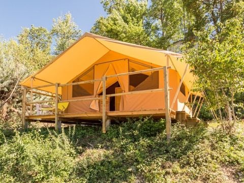 TENTE TOILE ET BOIS 5 personnes - Tente Nature - 2 chambres (sans sanitaire)