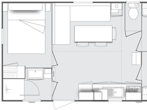 MOBILHOME 6 personnes - Mobil home Confort Compact - 3 chambres