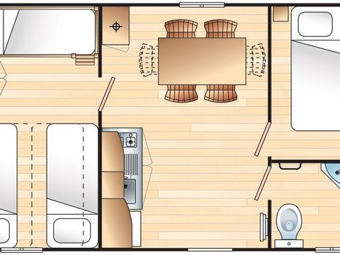 MOBILE HOME 5 people - CONFORT 5 persons