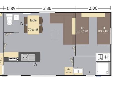 MOBILHOME 4 personnes - Paradise