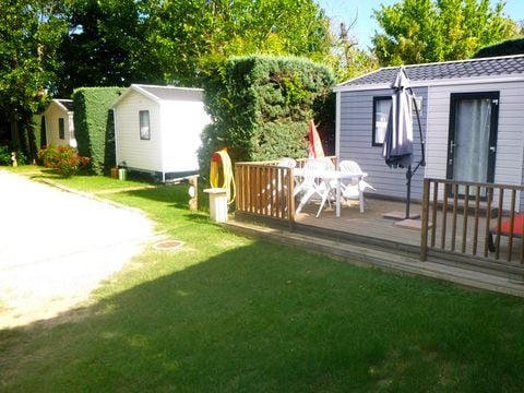 MOBILE HOME 2 people - Mobil-home Charme 20m² Confort (1bed - 2pers.) + Air conditioning + Terrace uncovered