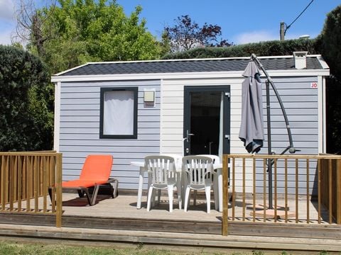 MOBILE HOME 2 people - Mobil-home Charme 20m² Confort (1bed - 2pers.) + Air conditioning + Terrace uncovered