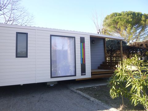 MOBILE HOME 7 people - Mobile-home Family 32m² Premium (3bed - 7pers.) + Air conditioning + LV + Covered terrace