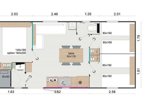 MOBILHOME 6 personnes - Grand Espace