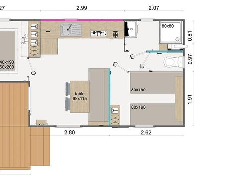 MOBILHOME 4 personnes - Famille