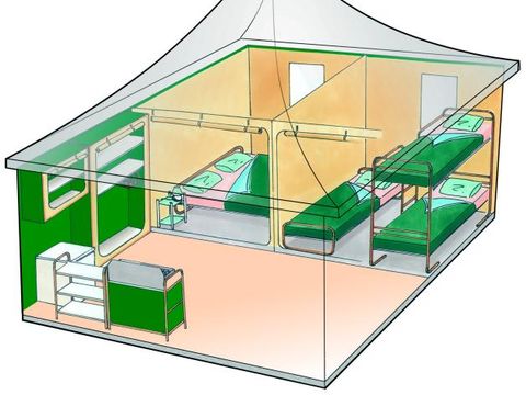 TENTE 5 personnes - TRAPPEUR (sans sanitaires)