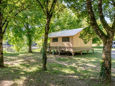 TENTE TOILE ET BOIS 5 personnes - Lodge CONFORT 2ch 5 - sans sanitaires