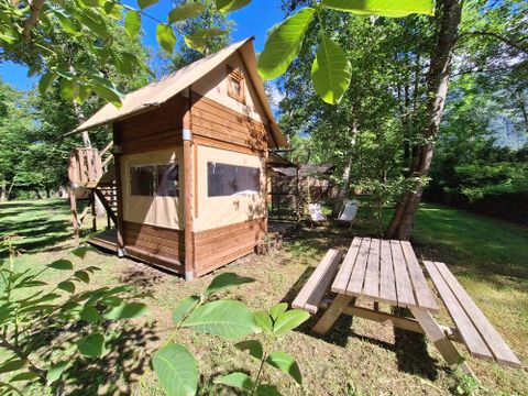 TENTE TOILE ET BOIS 4 personnes - Cabatente