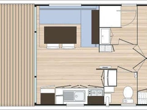 MOBILHOME 4 personnes - MOBILE-HOME OHARA, VUE IMPRENABLE SUR LA PISCINE ET LA VALLEE