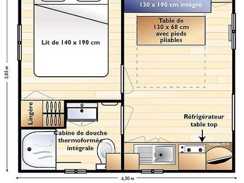 MOBILE HOME 2 people - Mobile-home ASTRIA - model 2014 - 1 bedroom