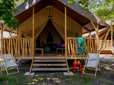 LODGE 4 personnes - Lodge 2ch 4 pers. avec électricité