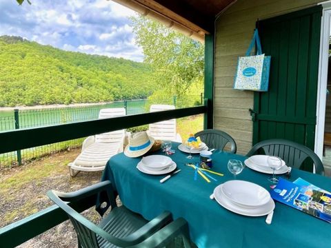 CHALET 6 personnes - Chalet  Auvergne PMR vue lac