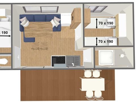 MOBILE HOME 6 people - TITANIA Comfort