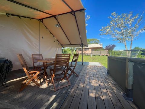 TENTE TOILE ET BOIS 5 personnes - Tente LODGE VICTORIA