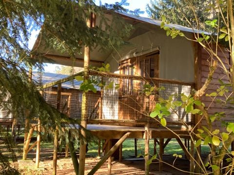 TENTE TOILE ET BOIS 5 personnes - SAFARI LODGE