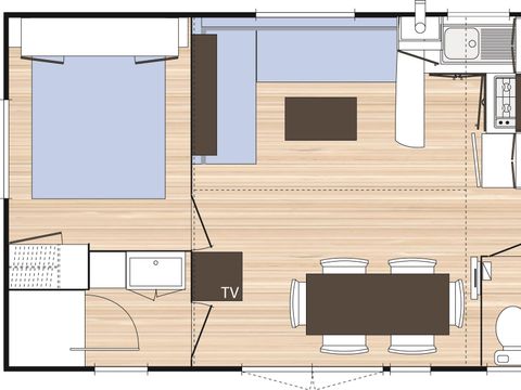 MOBILHOME 6 personnes - Confort + TV