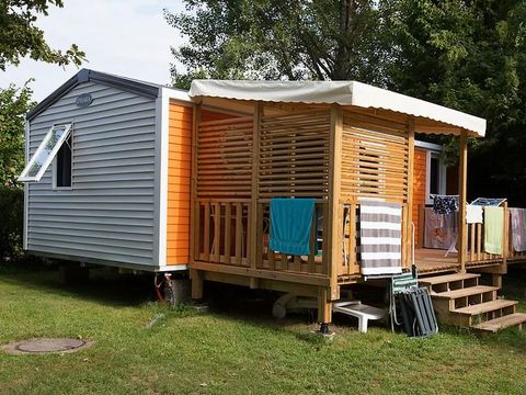 MOBILHOME 6 personnes - Mobil-home Le Platane (3 chambres) + grande terrasse + TV