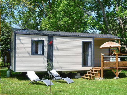 MOBILHOME 4 personnes - Mobil-home L'ACACIA (2 chambres)dernière génération (2023) -terrasse intégrée - TV