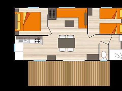 MOBILE HOME 4 people - MOBILE HOME COMFORT SATURDAY 2 BEDROOMS