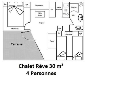 CHALET 6 people - Tourism No. 18,