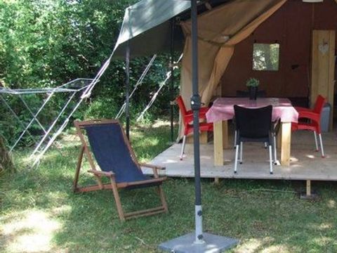 CANVAS AND WOOD TENT 6 people - Safaritent Next Le Verdoyer