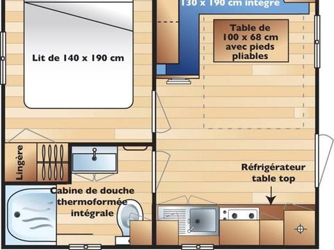 MOBILE HOME 2 people - Duo (1 bedroom)