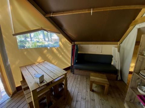 TENTE TOILE ET BOIS 4 personnes - Lodge tente - sans sanitaire