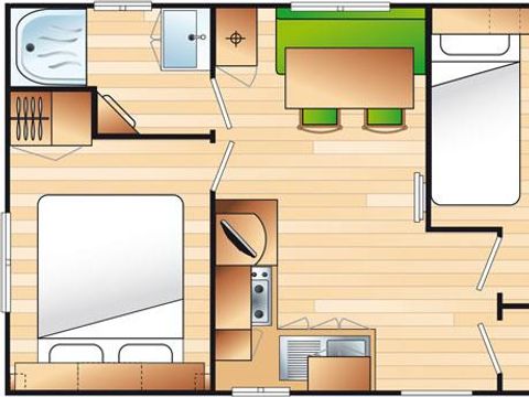 MOBILHOME 2 personnes - Mobil home VENUS