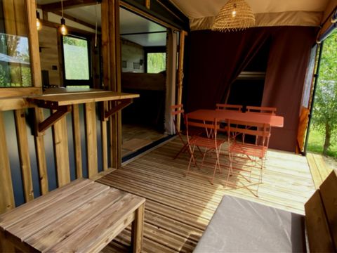 TENTE TOILE ET BOIS 5 personnes - Tiny House Toilée Karavan