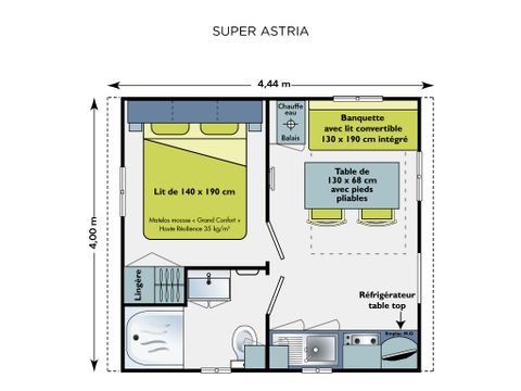 MOBILE HOME 2 people - Standard - 1 room