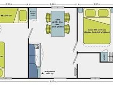 MOBILE HOME 4 people - Without bathroom, with WC