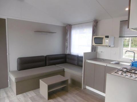 MOBILE HOME 6 people - Confort 35m² - 3 bedrooms + semi-covered terrace + TV