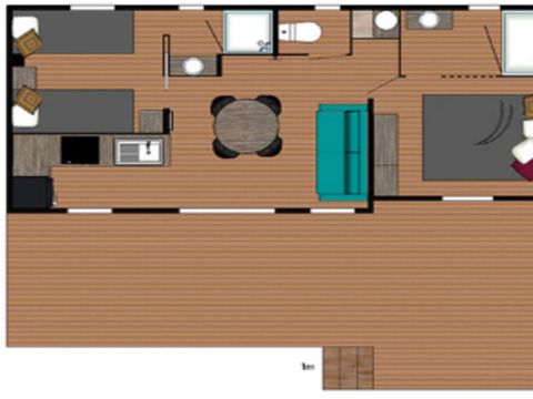 MOBILHOME 6 personnes - Manyara Trio