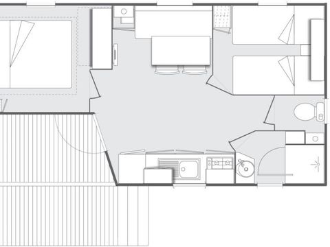 MOBILE HOME 4 people - COMFORT tv in addition