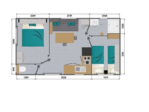 MOBILHOME 4 personnes - EDEN - 2 chambres