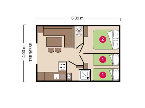 MOBILE HOME 4 people - Palma 4 people