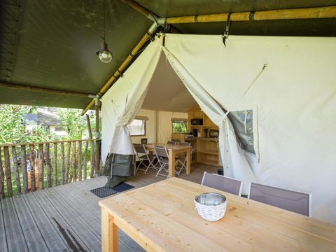 TENT 5 people - Tente Insolite Premium Safari 2 bd. - With sanitary facilities