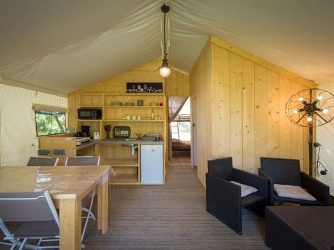 TENT 5 people - Tente Insolite Premium Safari 2 bd. - With sanitary facilities